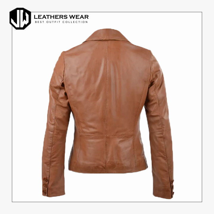 Womens Button Suede Coat