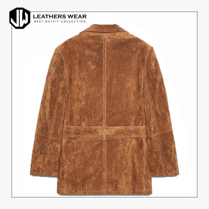 Womens Leather Blazer Jacket