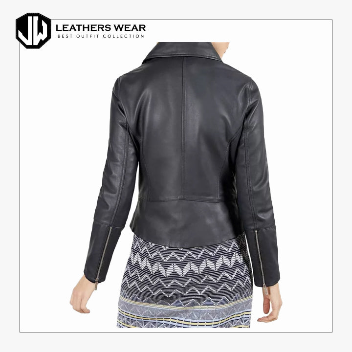 Womens Leather Motorcycle Jacket