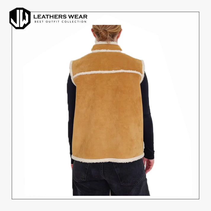 Womens Shearling Vest
