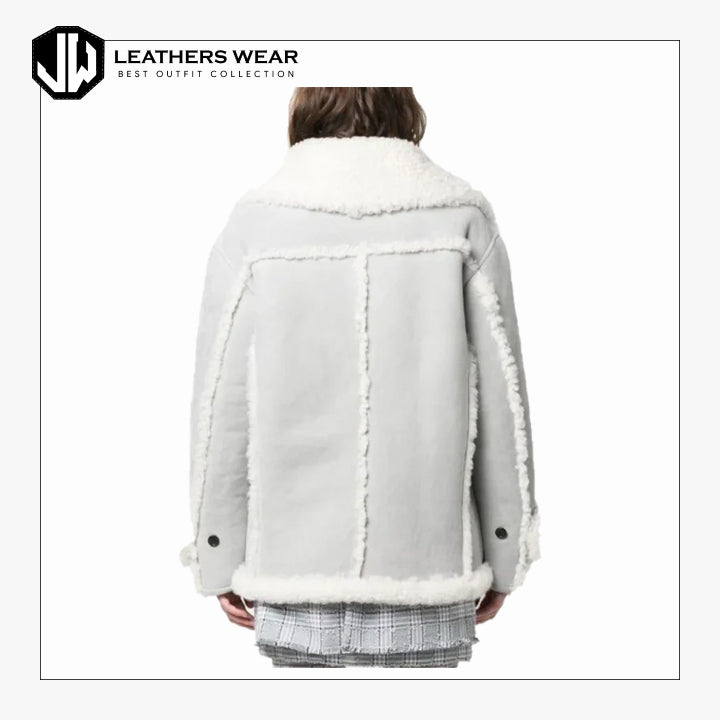 Womens Shearling coat Leathers Wear