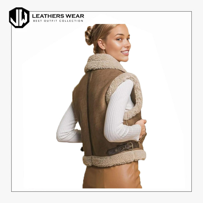 Womens Sleeveless Winter Waistcoat