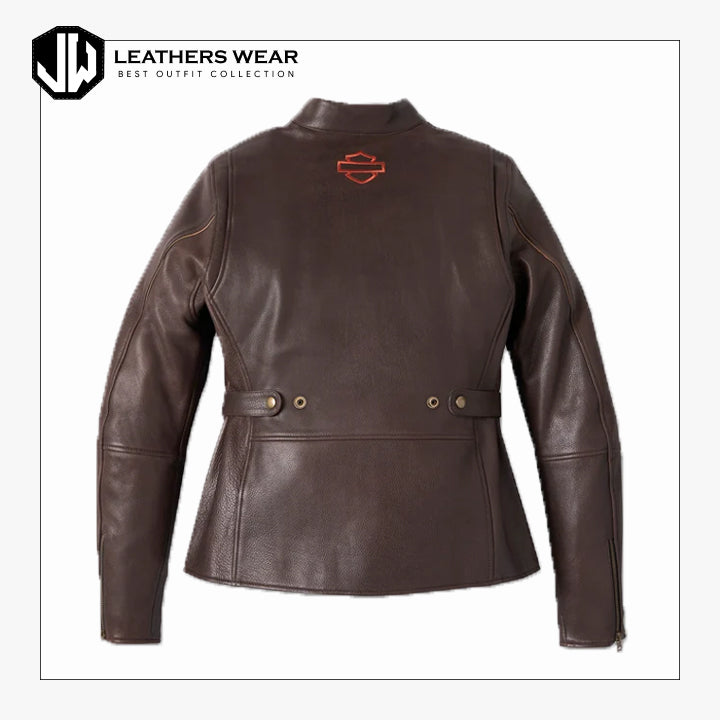 Womens harley Leather Riding Jacket