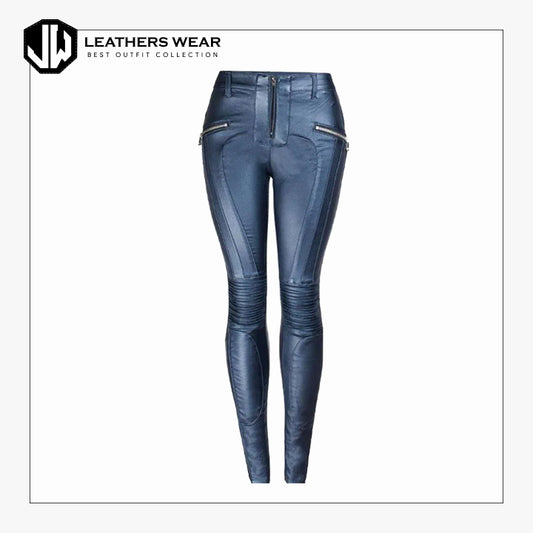 Womens in Leather Pants Leathers Wear