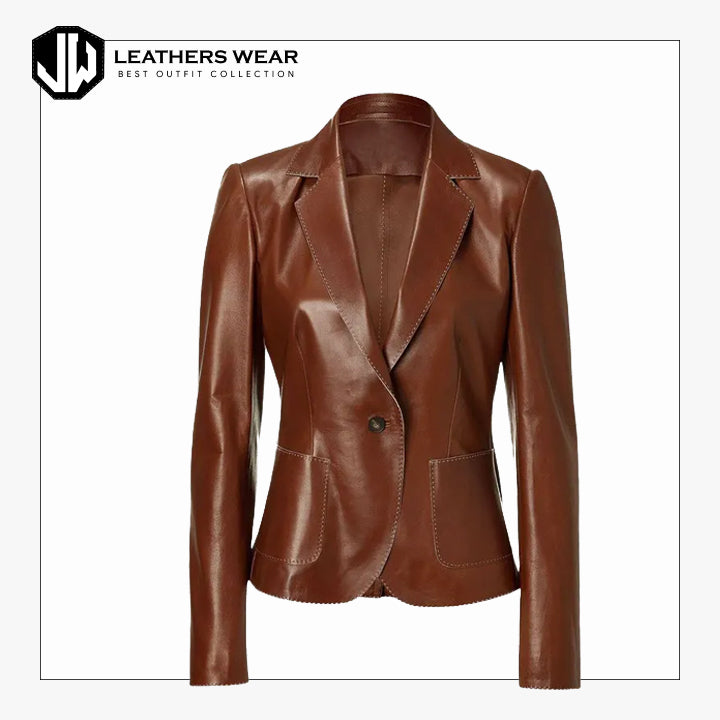Leather Blazer Lambskin Jacket