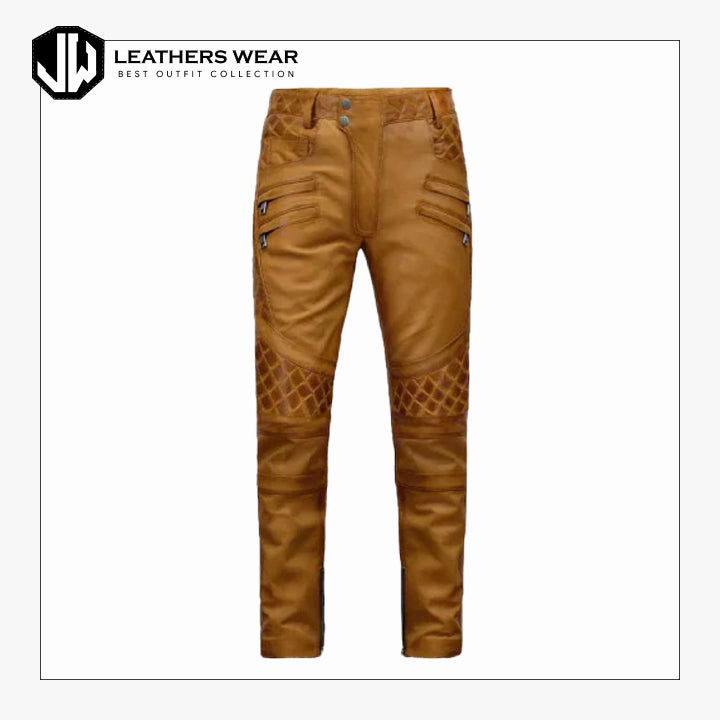 Brown Leather Pants Leathers Wear