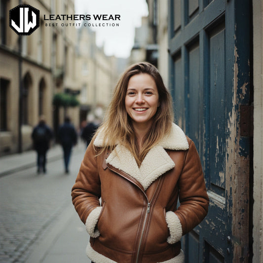 10 Best Shearling Trim Leather Jackets for Women Budget Luxury 2025