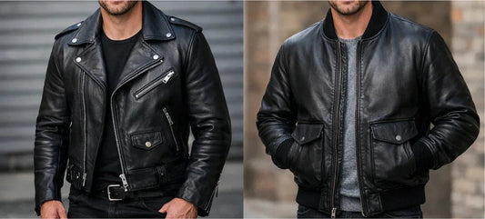Biker vs. Bomber vs. Café Racer Which Men's Leather Jacket Is Right for You?
