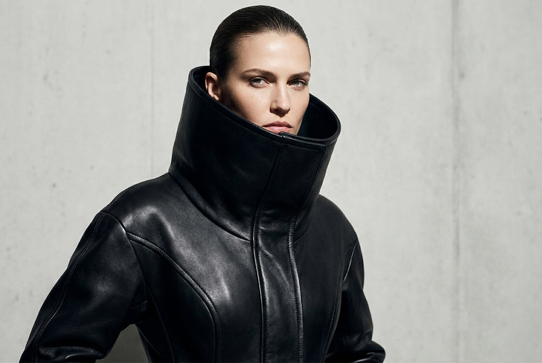 Funnel-Neck Leather Jackets Why This 2026 Trend Is Everywhere
