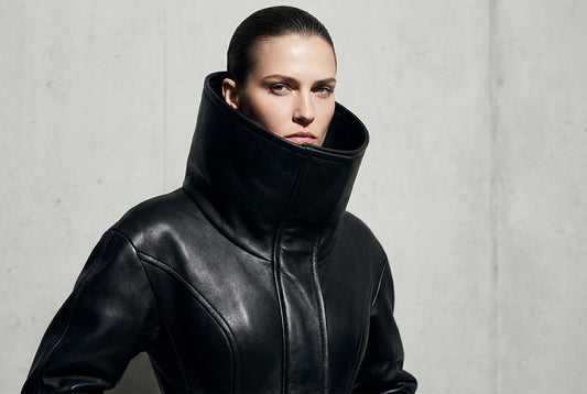 Funnel-Neck Leather Jackets Why This 2026 Trend Is Everywhere