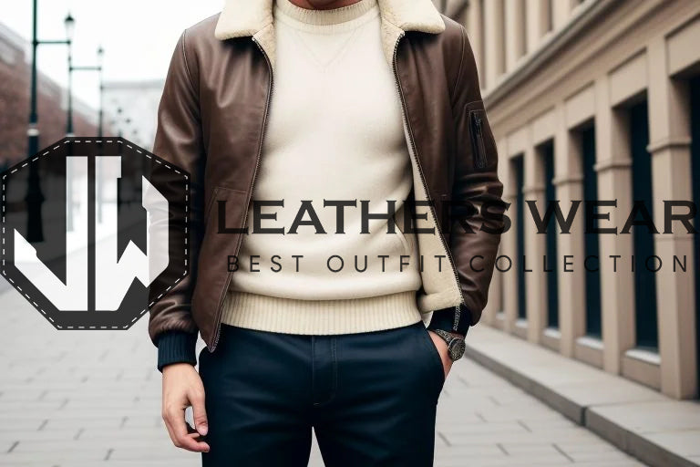 How to Wear a Leather V-Bomber Jacket Without Overdoing It