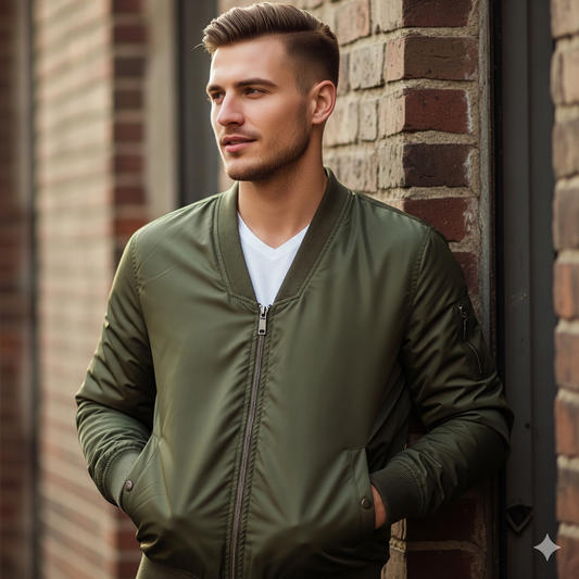 How to Wear a Leather V-Bomber Jacket for Every Season