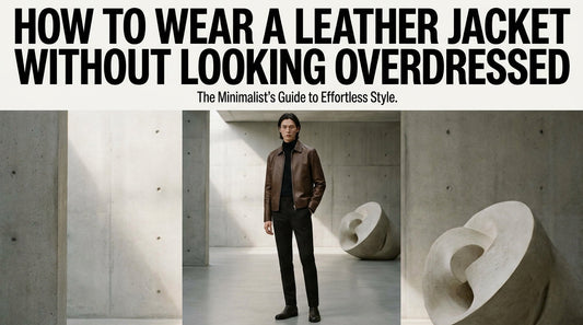 How To Wear A Leather Jacket Without Looking Overdressed