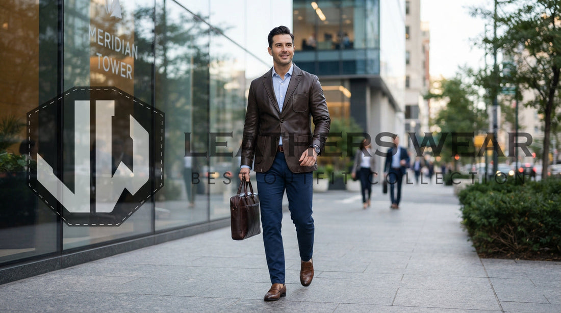 Leather Jacket Outfit Ideas for Work