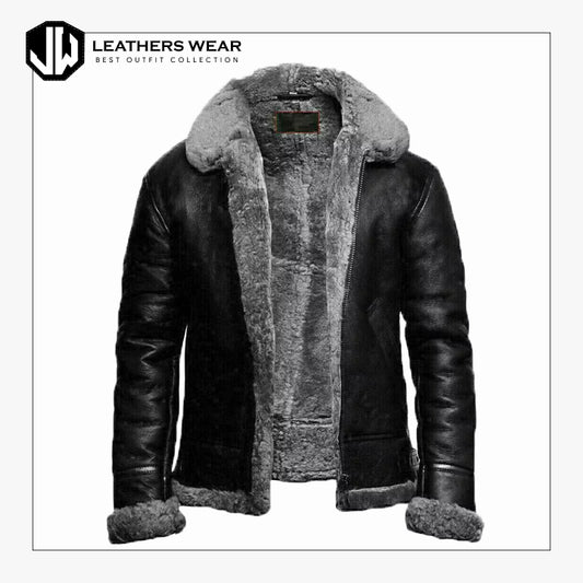 Aviator Sheepskin Leather Jacket