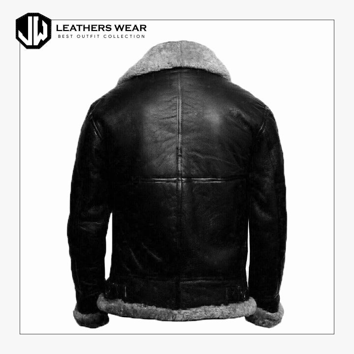 Aviator Sheepskin Leather Jacket