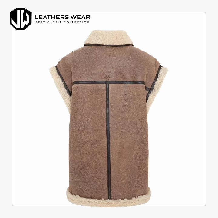 Aviator Warm Shearling Vest