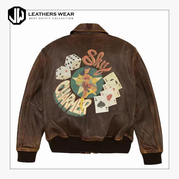 Avirex Mens A2 Sky Leather Jacket