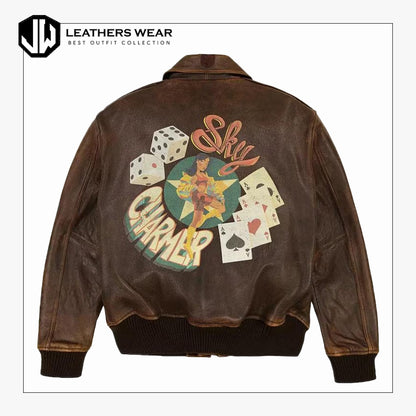 Avirex Mens A2 Sky Leather Jacket