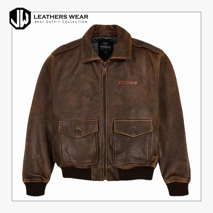 Avirex Mens A2 Sky Leather Jacket