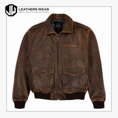 Avirex Mens A2 Sky Leather Jacket