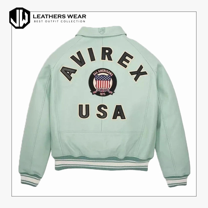 Avirex Mens Bomber Leather Jacket