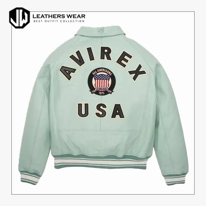 Avirex Mens Bomber Leather Jacket