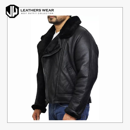 B3 Shearling Sheepskin Leather Jacket