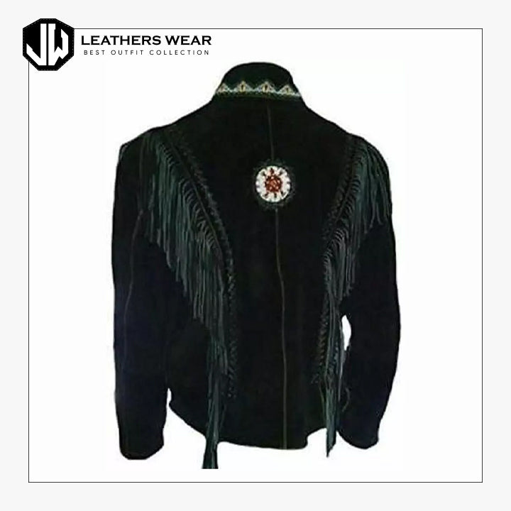 Beaded Native American Leather Jacket