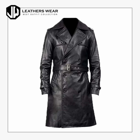 Beige Duster Coat Leathers Wear