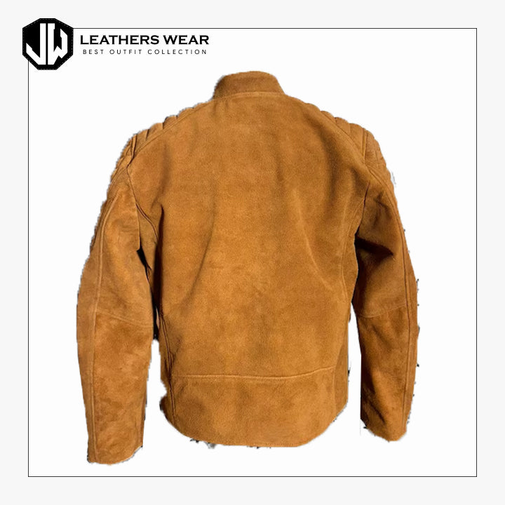 Biker Jacket Men Suede