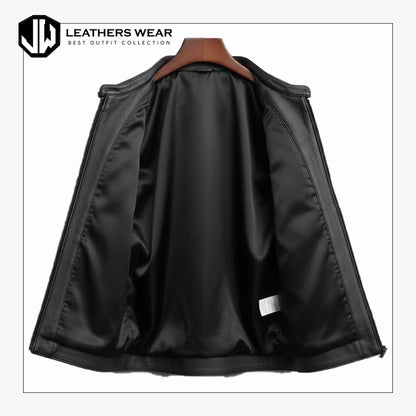 Biker Leather Waistcoat