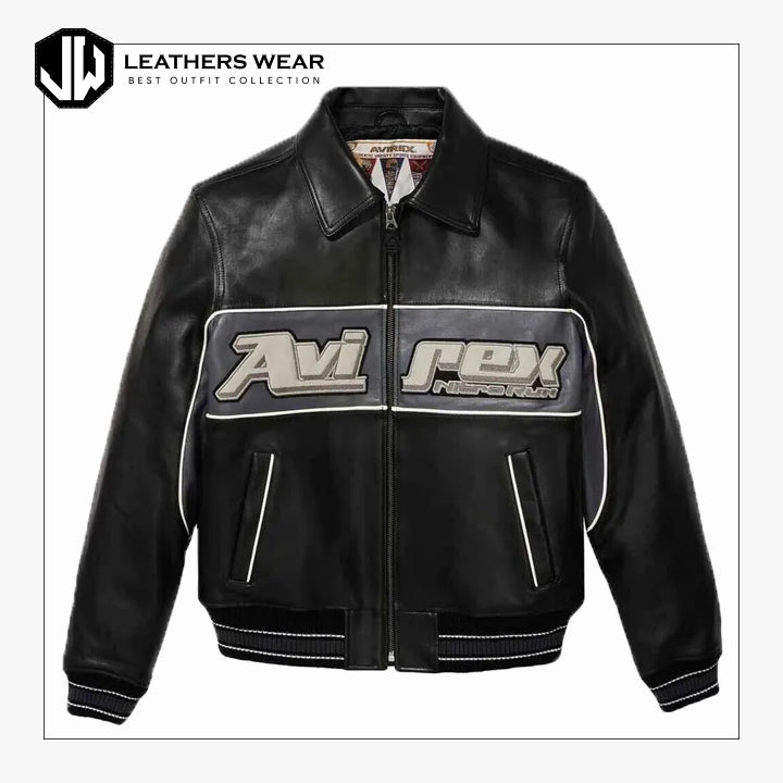 Black American Flight Leather Jacket