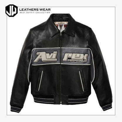 Black American Flight Leather Jacket
