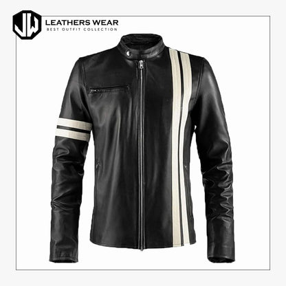 BlackBikerLeatherJacket