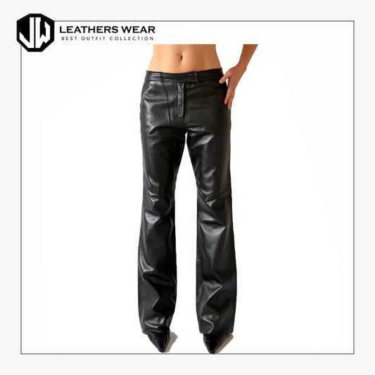 Black Faux Leather Pants