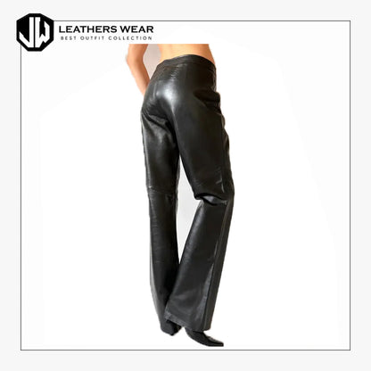 Black Faux Leather Pants