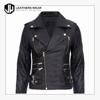 BlackJacketWomensLeather