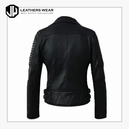 Black Leather Biker Jacket