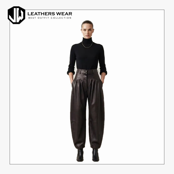 Black Leather Pants Women