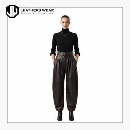Black Leather Pants Women
