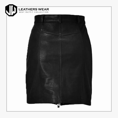 Black Leather Skirt