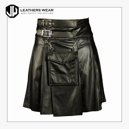 Black Leather Skirts for Women