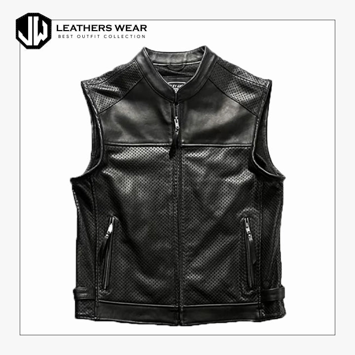 BlackLeatherVest