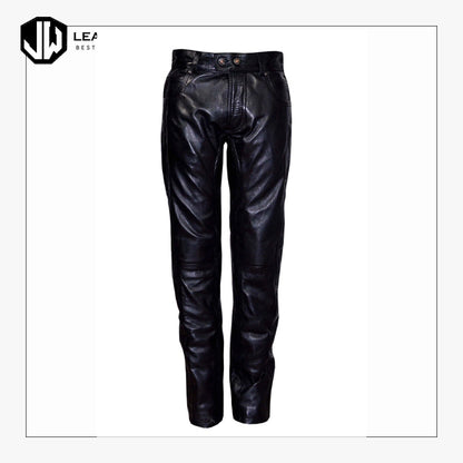 Black Mens Leather Pants