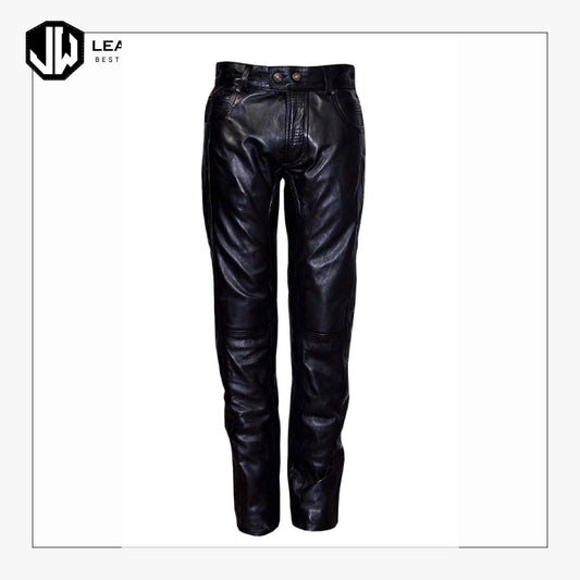 Black Mens Leather Pants