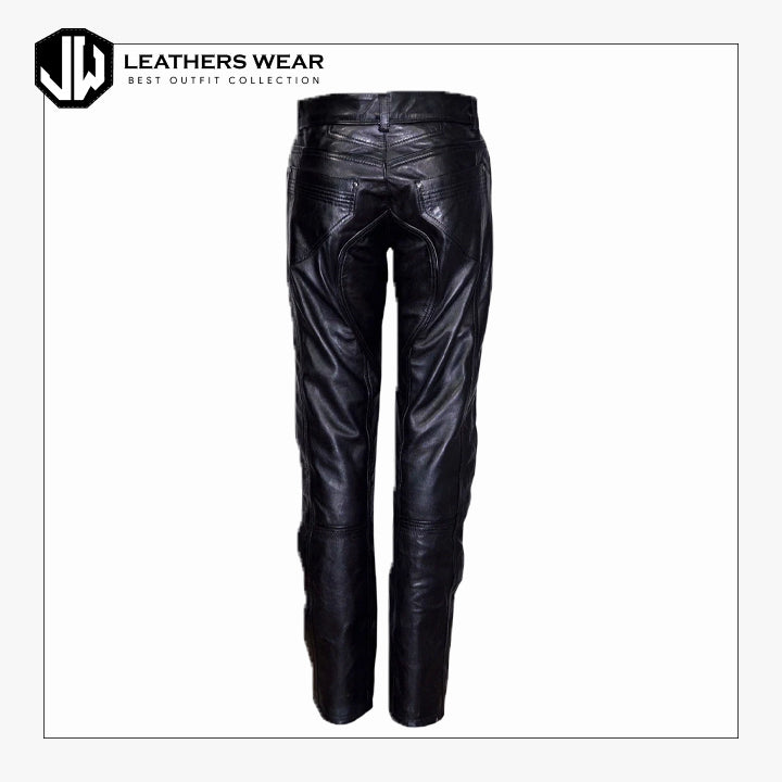 Black Mens Leather Pants