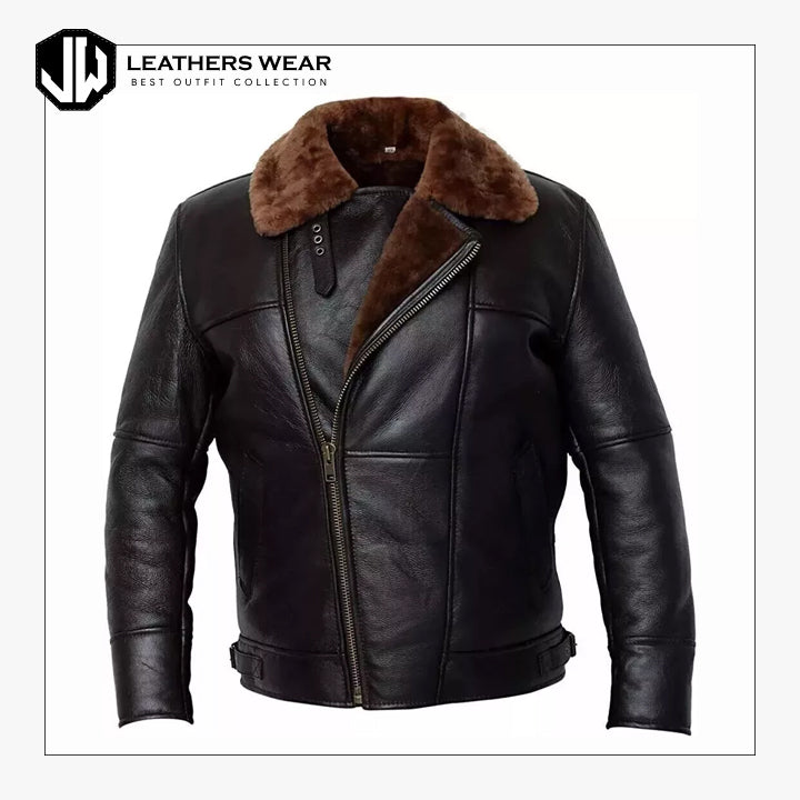 Black Real Shearling Jacket