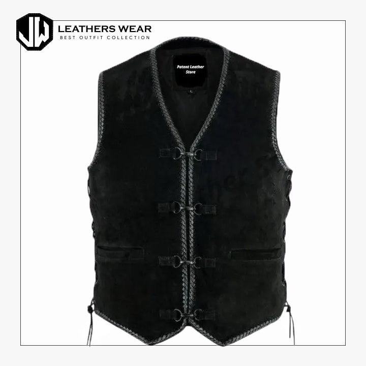 Black Shearling Vest