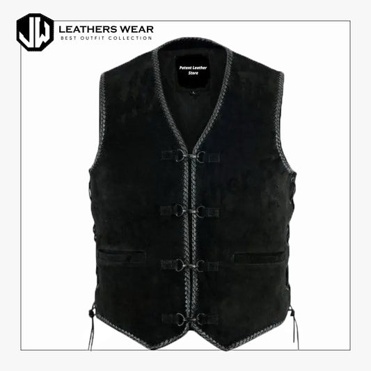 Black Shearling Vest